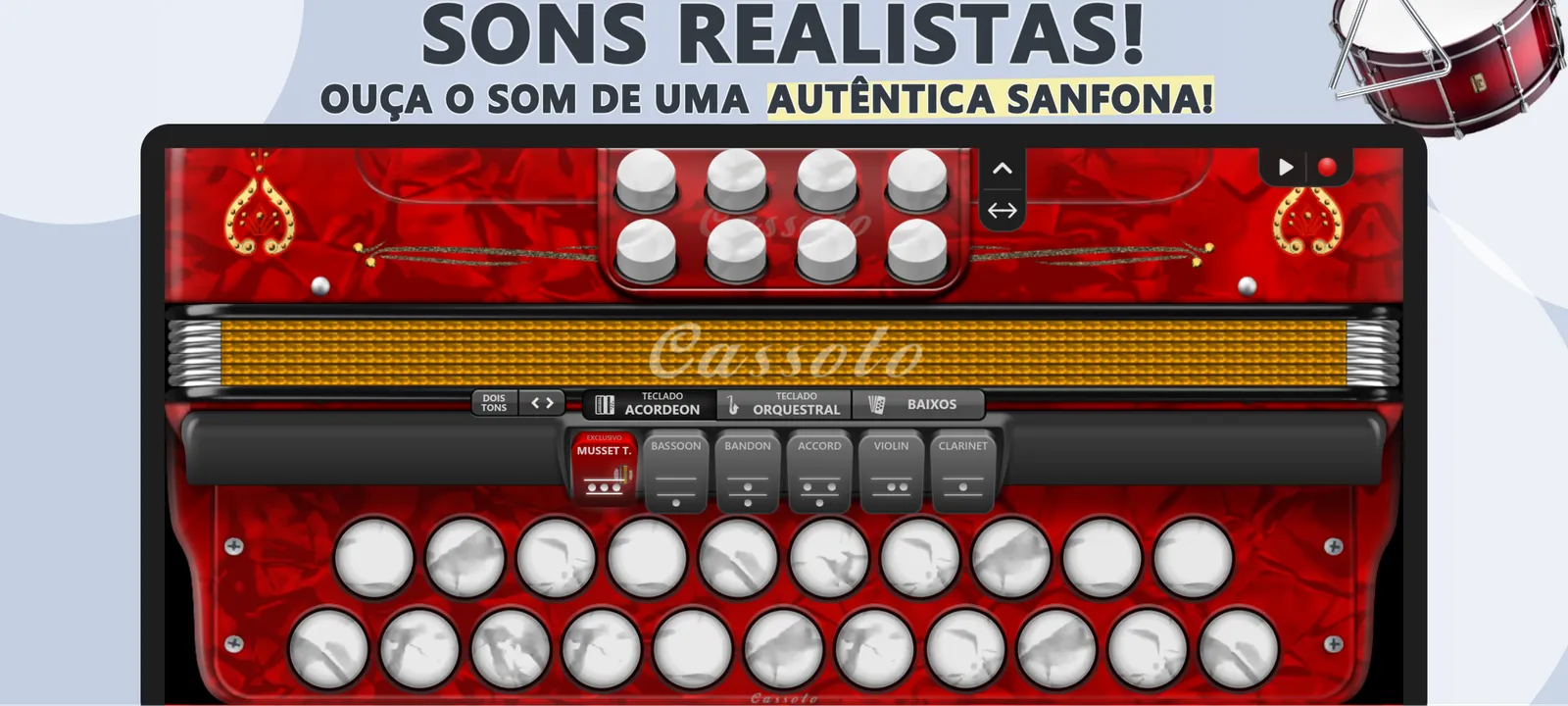 Acordeon Diatônico Gaita Ponto: captura de tela 1 de 5