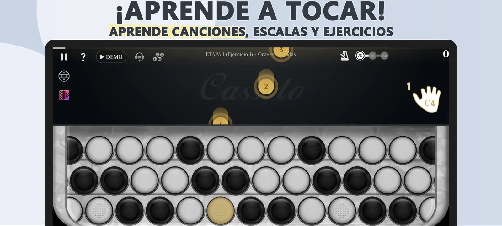 Acordeón Cassoto Cromático: captura de pantalla 2 de 6