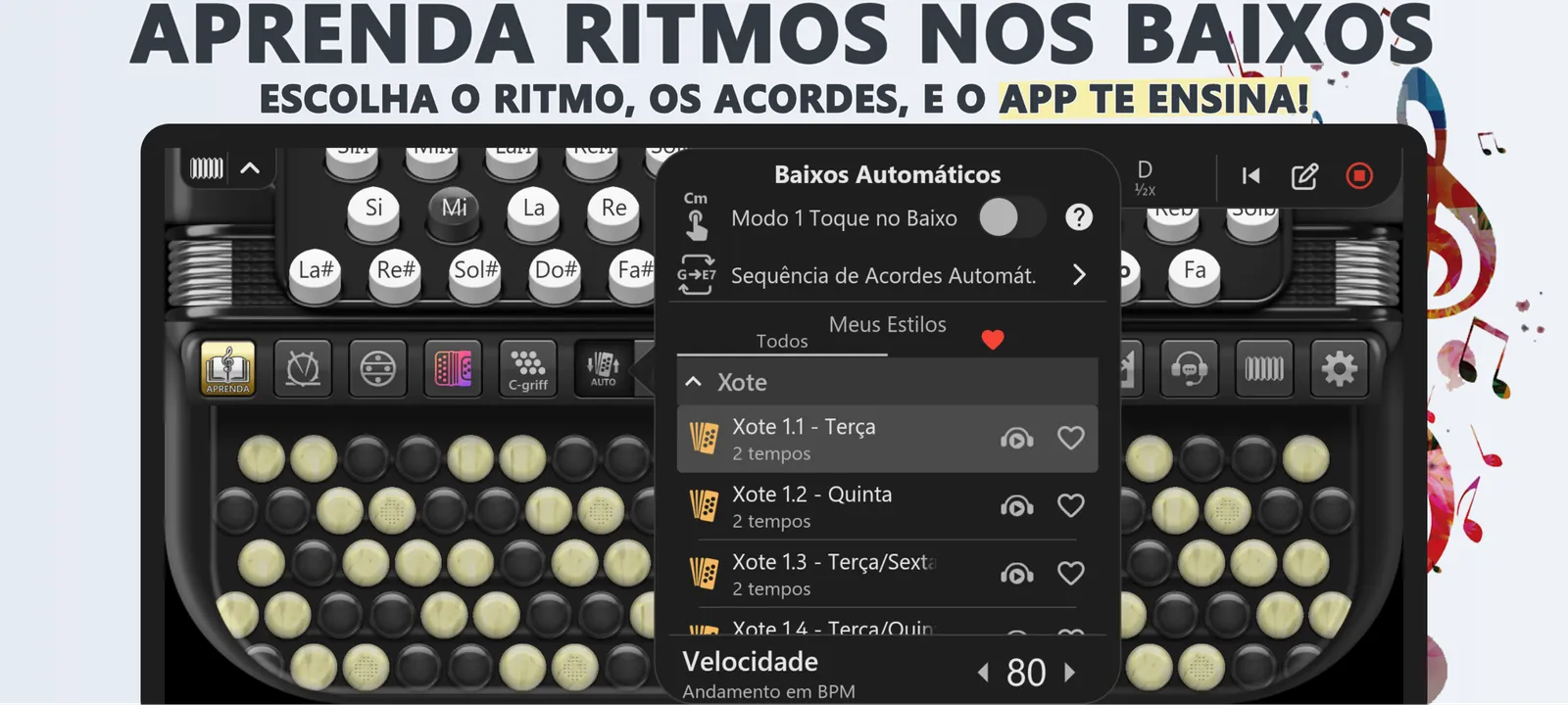 Acordeon Cromático Cassoto: captura de tela 5 de 6