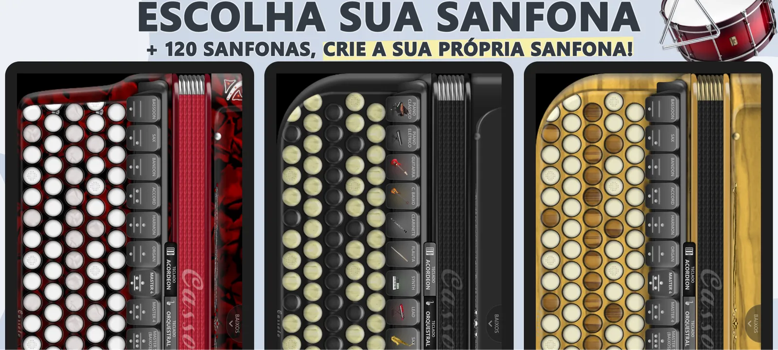 Acordeon Cromático Cassoto: captura de tela 3 de 6