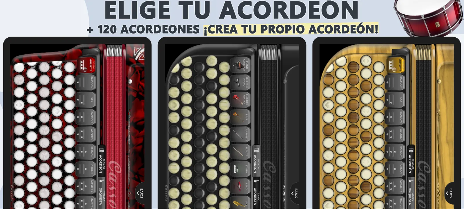 Acordeón Cassoto Cromático: captura de pantalla 3 de 6