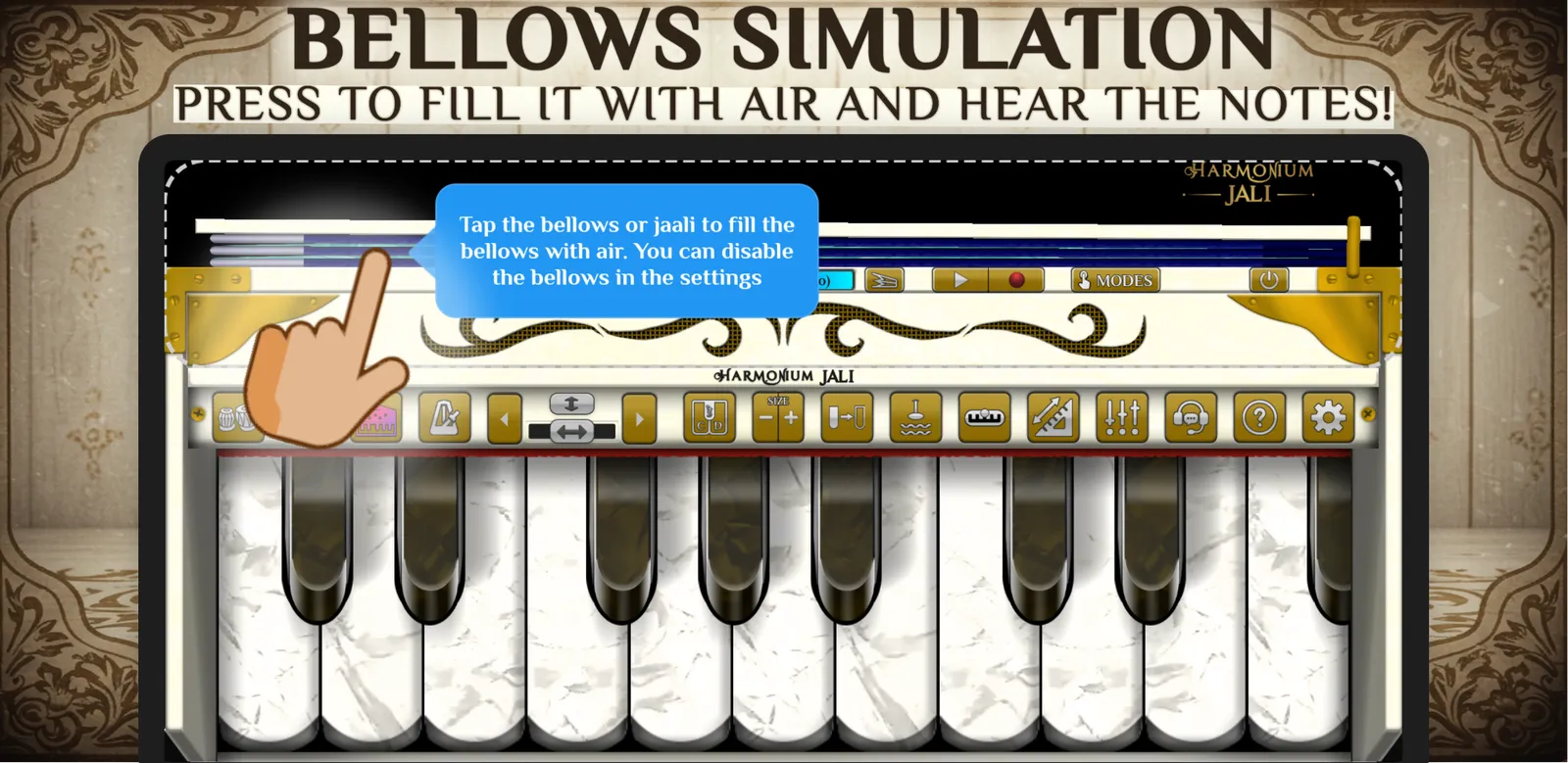 Harmonium Jali: Real HD Sounds: captura de pantalla 3 de 6